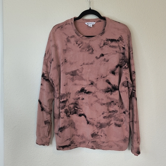 Athleta Palermo Pink Balance Tie Dye Pullover Sweatshirt Size Medium - Picture 4 of 11